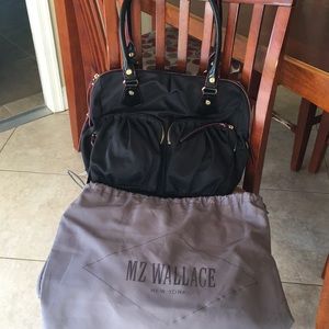 MZ WALLACE Black Two Pocket Purse